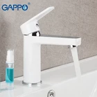 Смеситель для раковины GAPPO, белый кран для ванной комнаты, экономичный водопад
