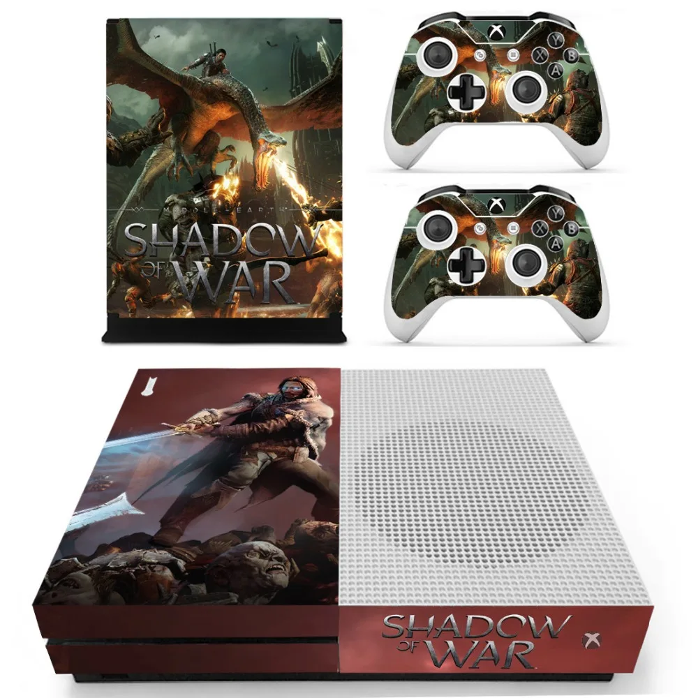 Наклейки на кожу из виниловой кожи для консоли XBOX One S с двумя беспроводными