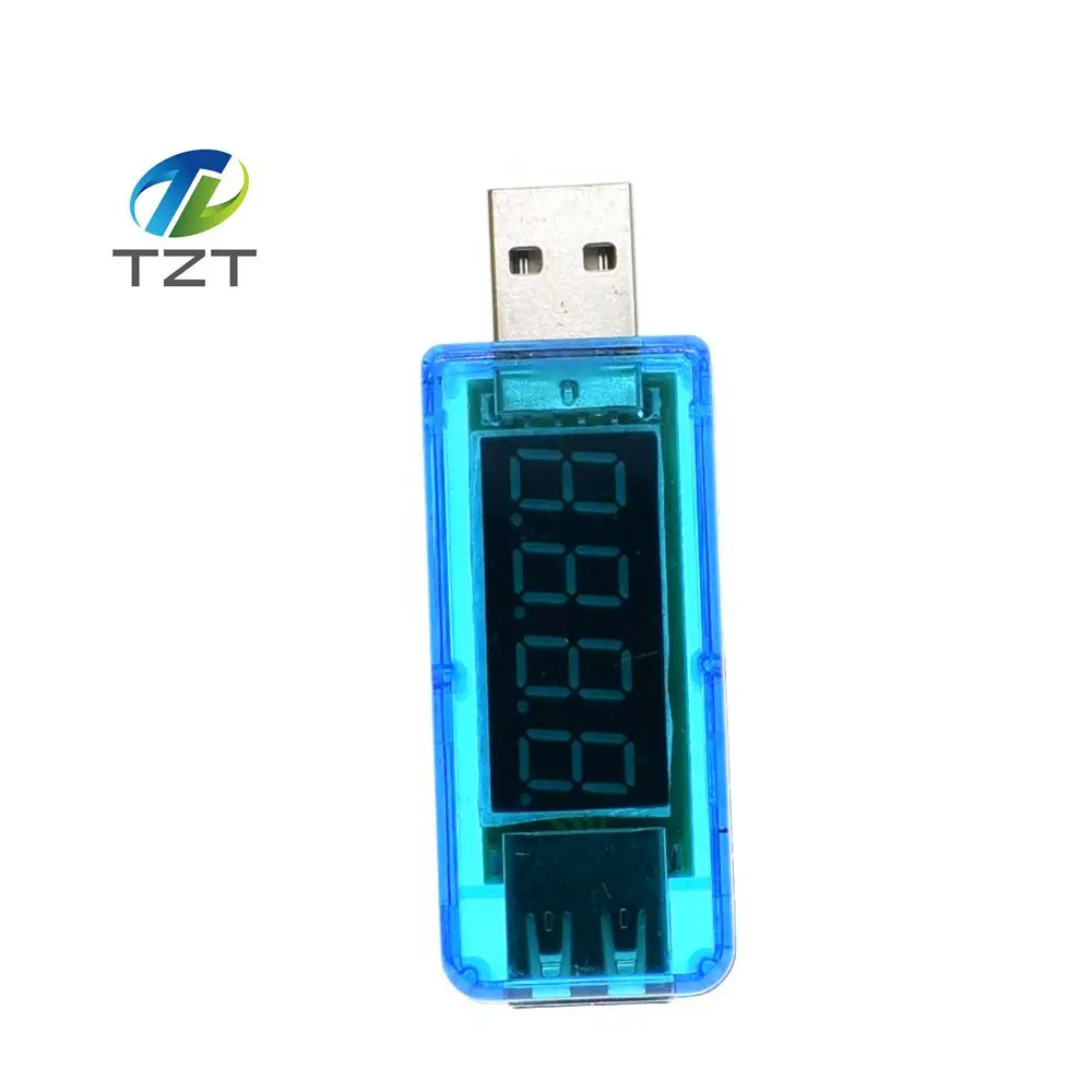 TZT teng цифровой USB Мобильный зарядный ток измеритель напряжения мини зарядное