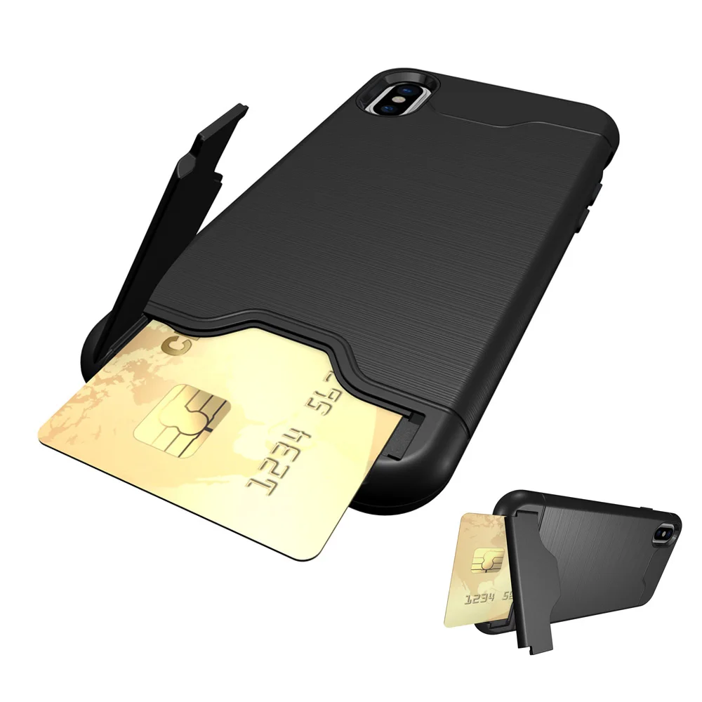 Ударопрочный Ультратонкий чехол для телефона Apple iPhone 6 6s 7 8 Plus X 10 XR XS Max iPhonexs слот