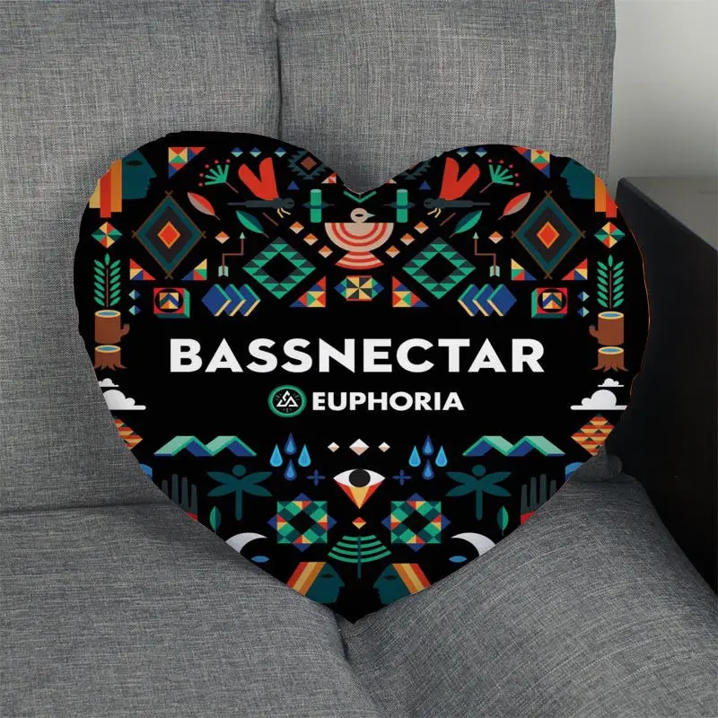 Изготовленный На Заказ Bassnectar сердце накидка для подушки застежка молния