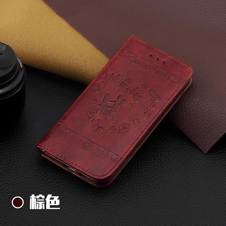 Роскошный кожаный чехол-бумажник чехол для samsung S9 S9 плюс S8 S8 плюс S7 S7 край S6 S6 край S5 S4 S3 Galaxy Note 3 Note 4 Note 5 пакета(ов - Цвет: brown
