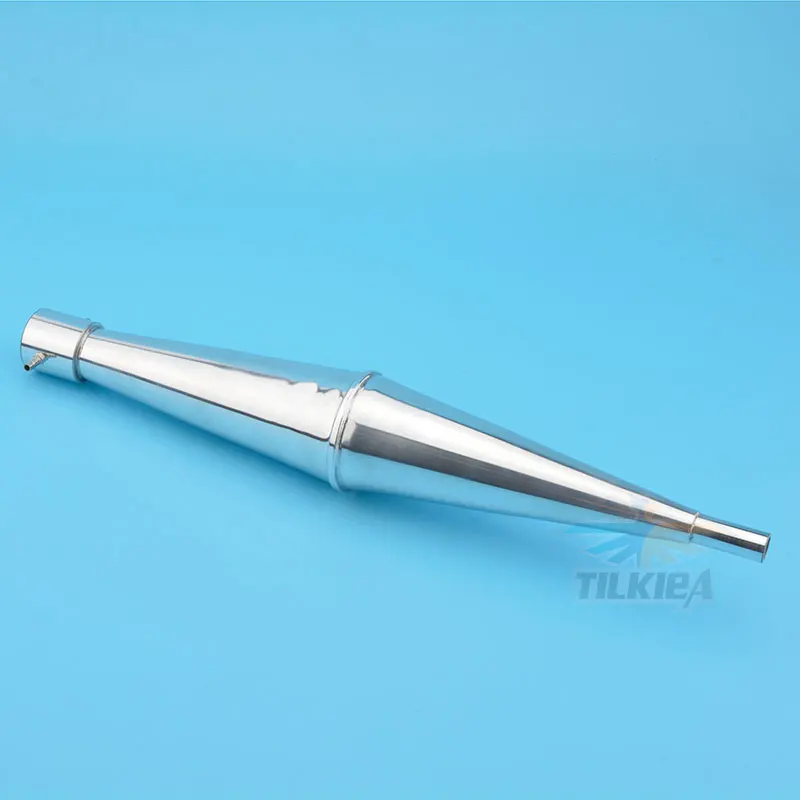 Глушитель из алюминиевого сплава L386mm для 23 30cc Zenoah газовый морской двигатель