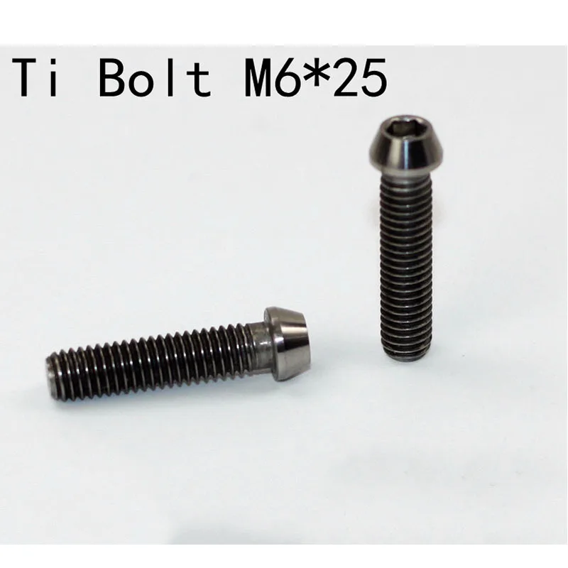 TI Болт BMX велосипед титановый винт TC4 Ti M6 * 25 20 15 10 mialo V тормозная колесная