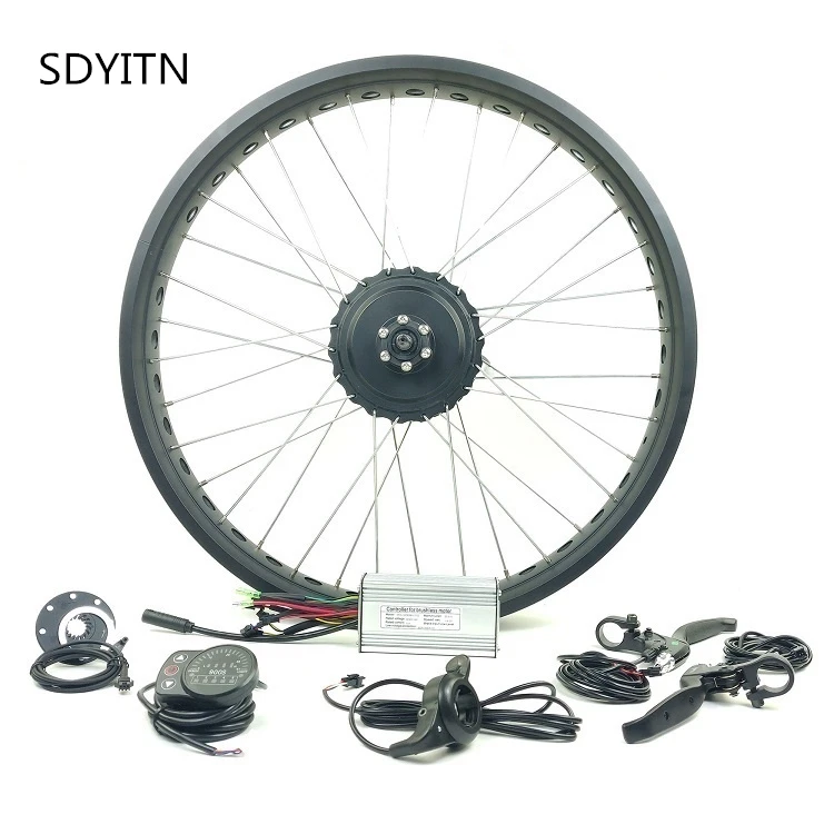 Электрический велосипед SDYITN 48В 750 Вт снегоход EBIKE Fat Tire переднее колесо мотор
