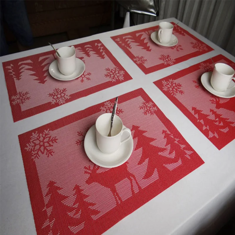 4 Шт./компл. Мультфильм Столовых Современные Салфетки ПВХ Для Столовой Поглощения