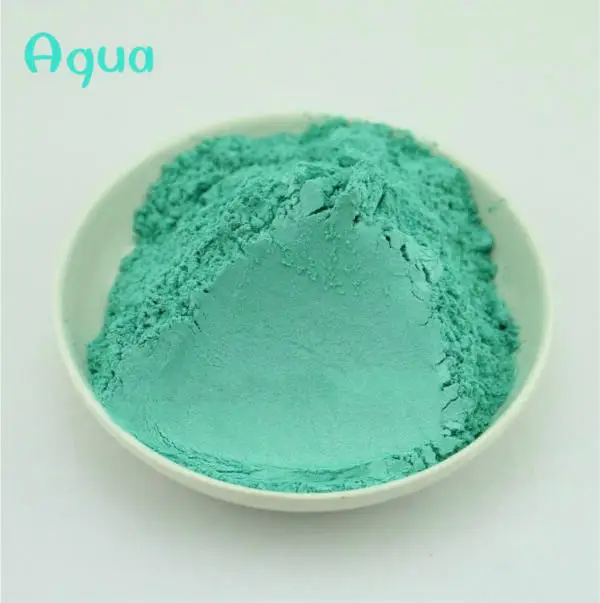 Aqua 50 г здоровая Натуральная Минеральная пудра MICA порошок сделай сам для мыла краситель для мыла макияж мыло для век Пудра - Цвет: Aqua
