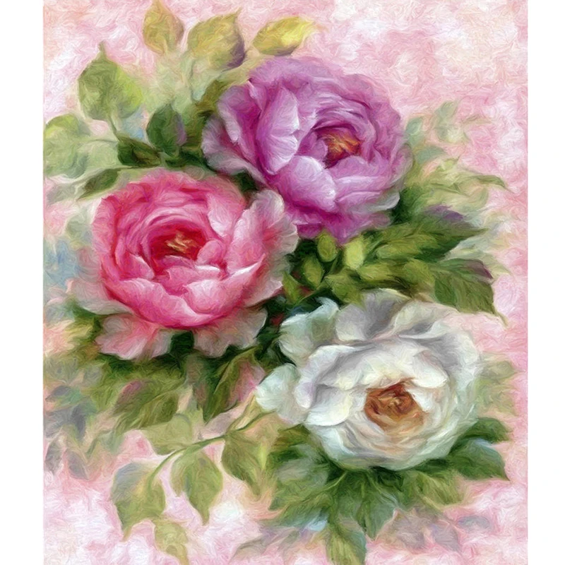 5d цветок поделки алмазов картина вышитая бисером полный квадратный алмаз