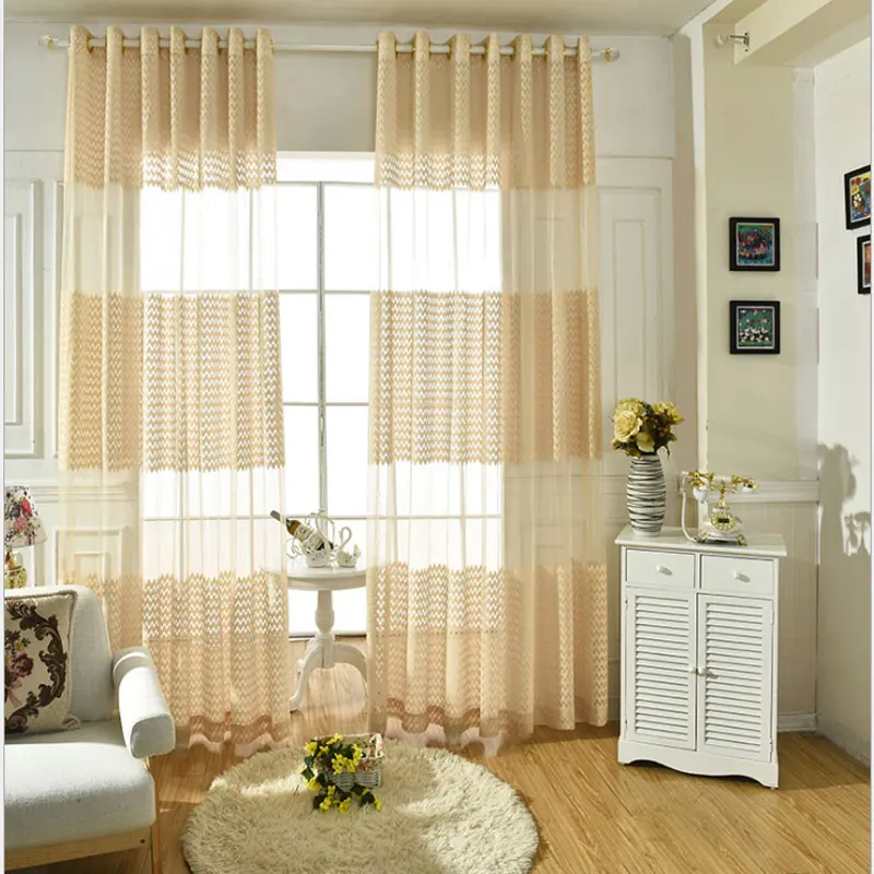 Оконные прозрачные Занавески ткань кухонная пряжа органза вуаль роскошные