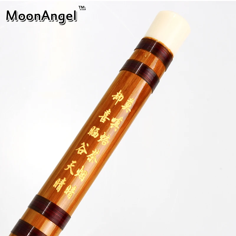 Традиционная ручная работа китайская одна секция бамбуковая флейта Dizi мембрана