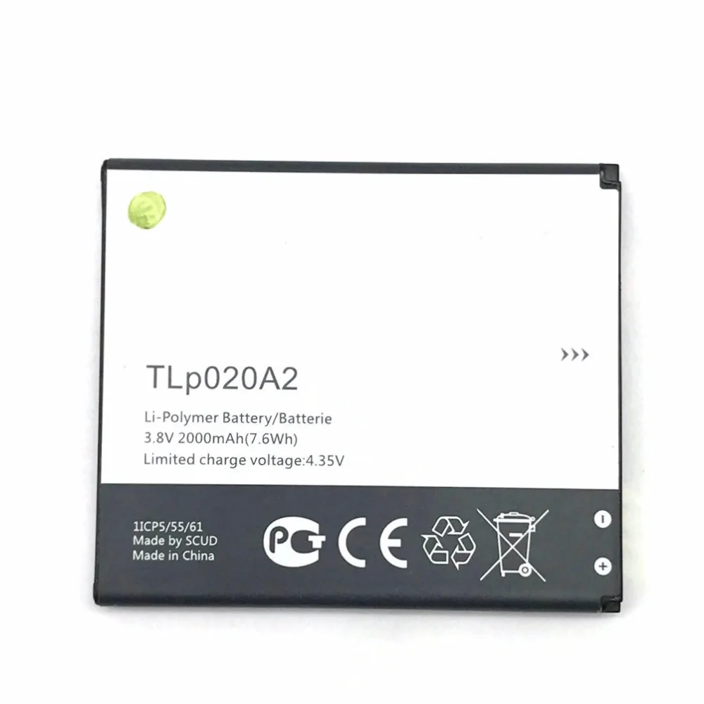 Новый аккумулятор 2000 мАч TLp020A2 для Alcatel One Touch Pop Star LTE A845L / POP S3 OT5050 5050X|battery for alcatel|battery