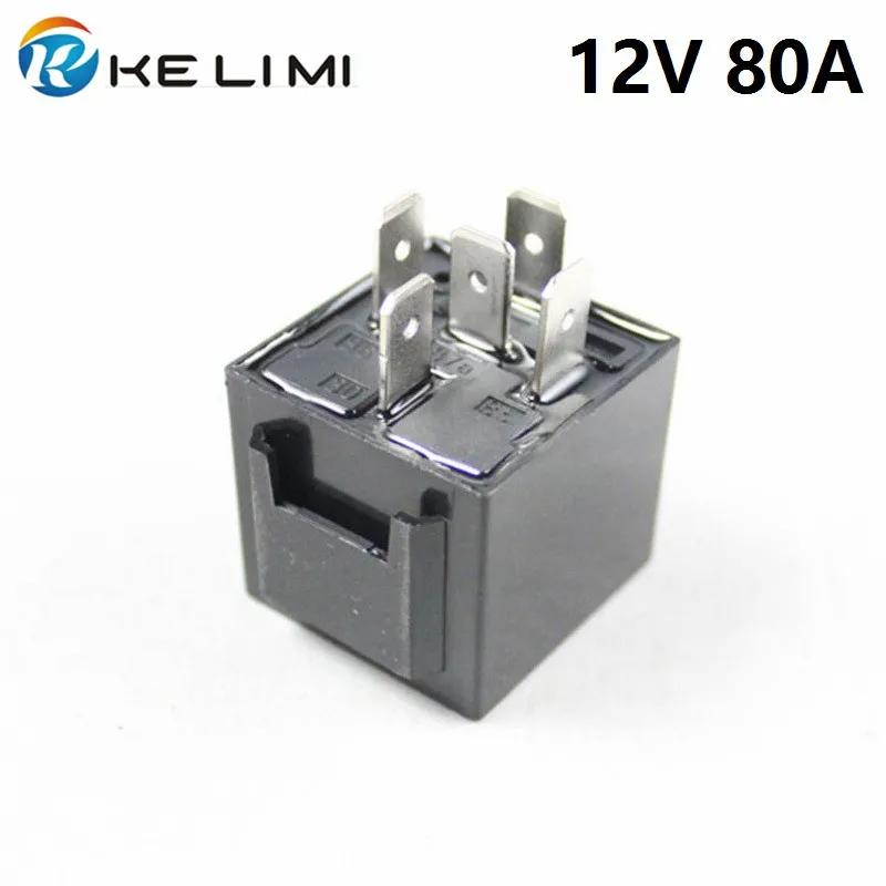 Автомобильный Электромагнитный Герметичный реле KE LI MI 10x 80А 4 контакта 5 контактов