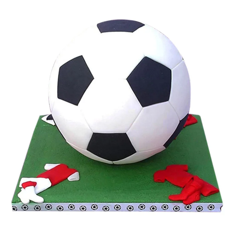 Footbal Пластик Fondant (сахарная) резак торт Mold инструменты для украшения тортов из