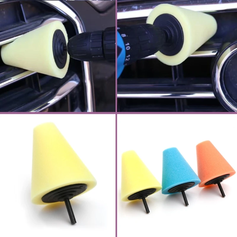 Полировочный Поролоновый спонж конус в форме полировочных подушек для