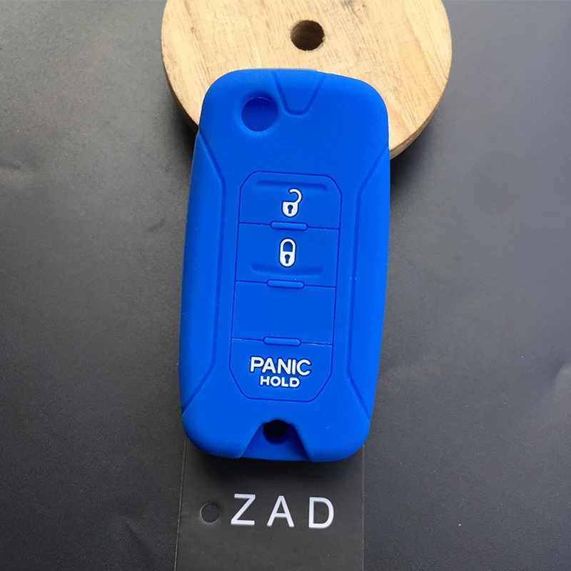 ZAD силиконовый чехол для автомобильного ключа Jeep Compass Renegade Patriot Wrangler Liberty hard steel 2016