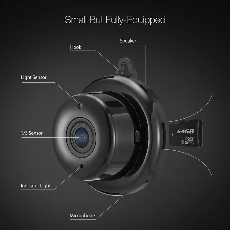 Беспроводной мини WI FI умный дом видеонаблюдения IP Камера Onvif монитор 960 P ИК свет