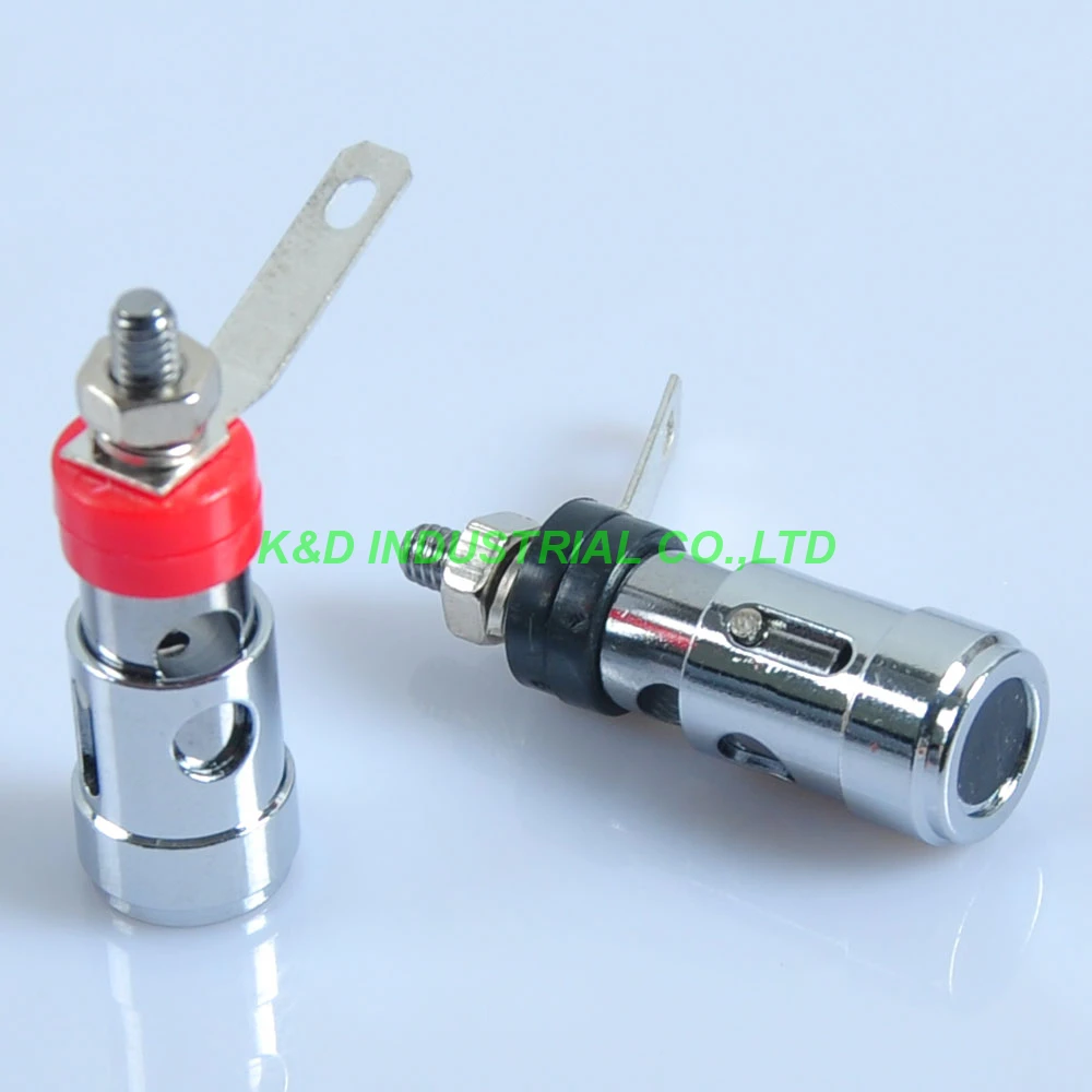 

5Pairs Combine Binding Post 3026 Amplifier Terminal Banana Plug Jack Red + Black
