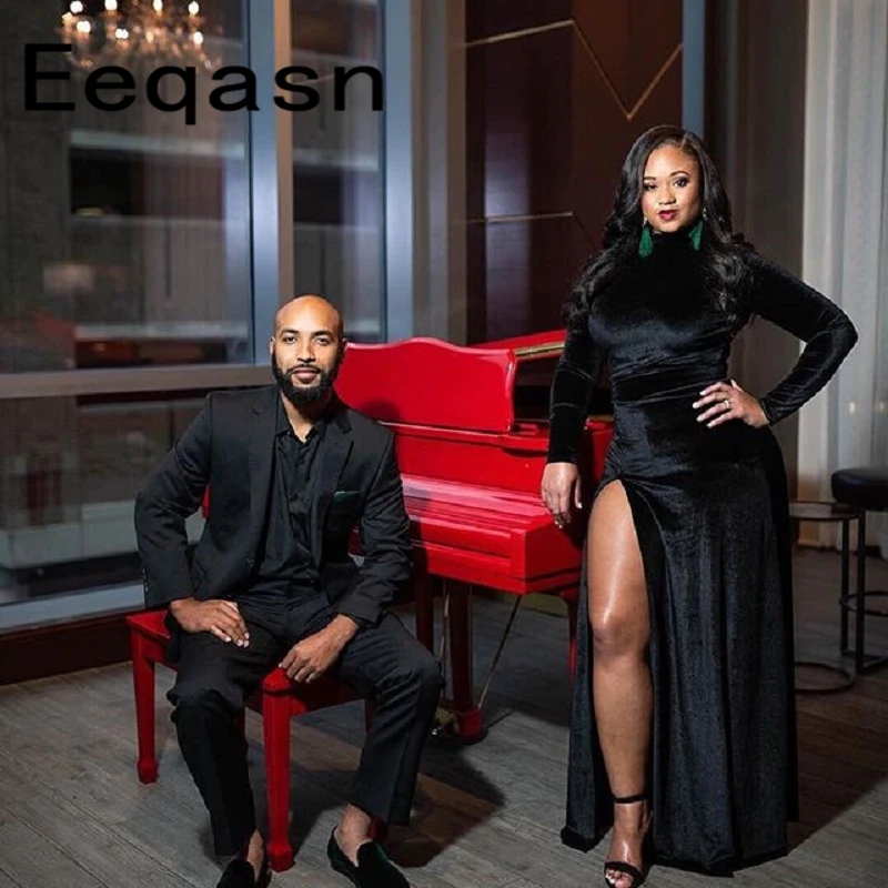 Африканская темнокожая девушка большого размера длинное платье для выпускного