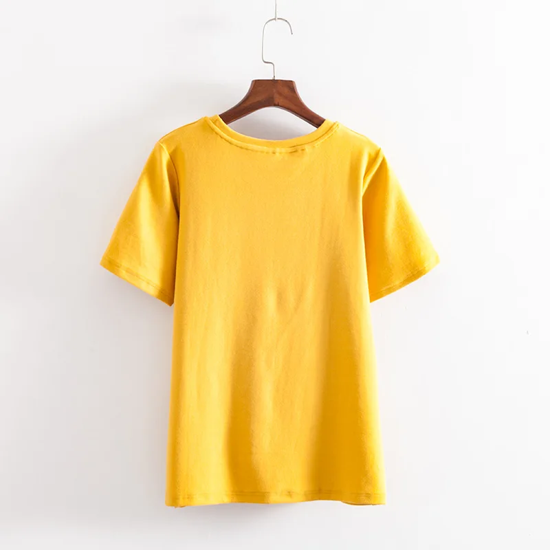 2019 плюс Размеры Повседневное футболки летняя женская одежда модные свободные