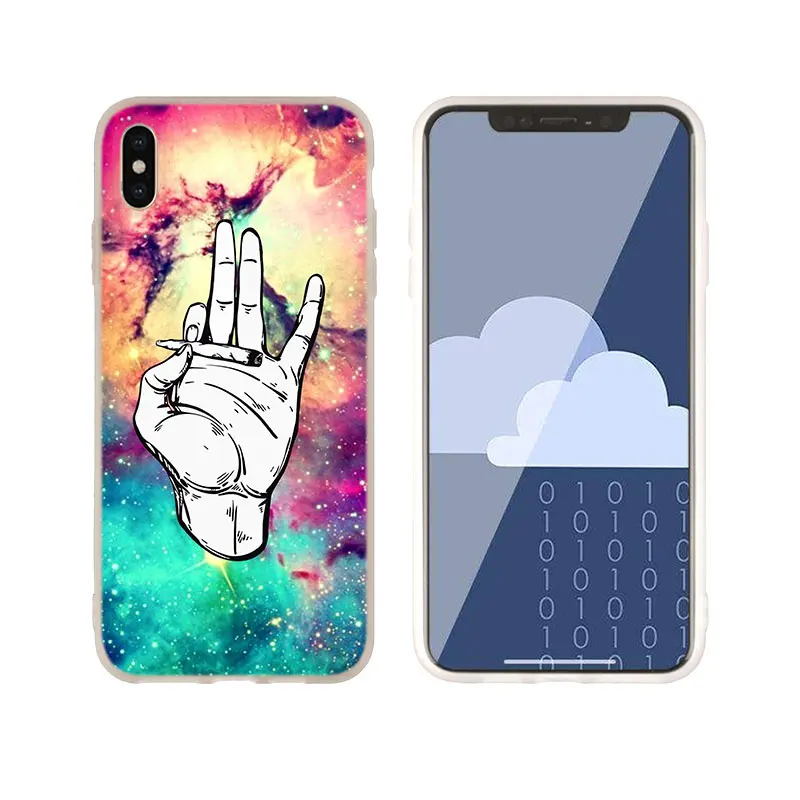 0hhongdi 4 Силиконовый мягкий чехол для iPhone 11 Pro X XS Max XR для iPhone 5 5S SE 6S 6 4 4S 7 8 Plus искусство абстракционизма Высокая травка - Цвет: 0hhongdi 4