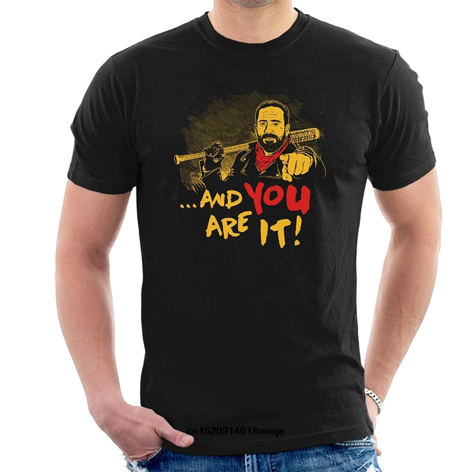 Возьмите Забавные футболки и вы это Negan Ходячие мертвецы Для Мужчин's Модная