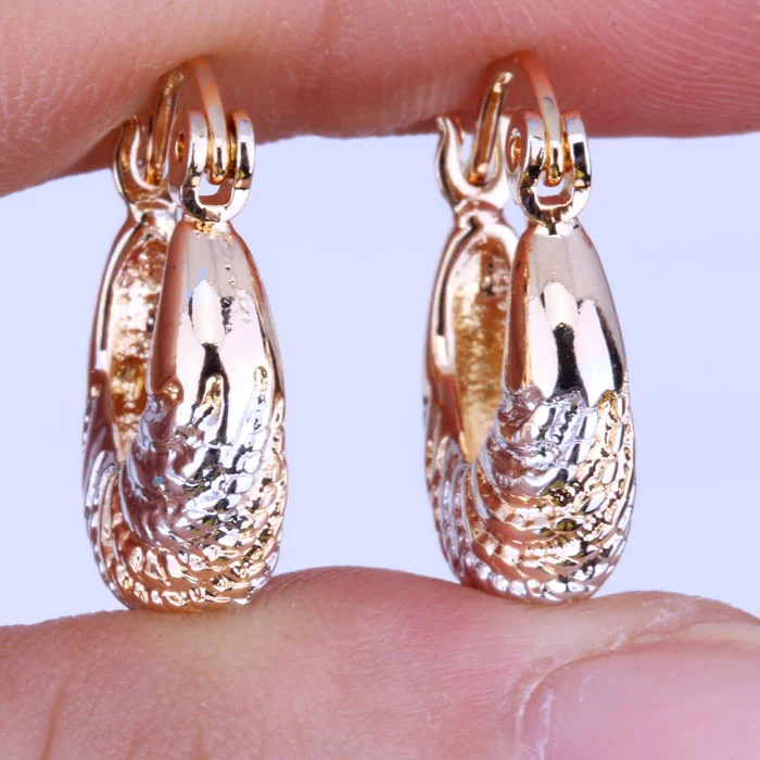 Любовный монолог Новый! Специальные золотистые серьги кольца ювелирные изделия