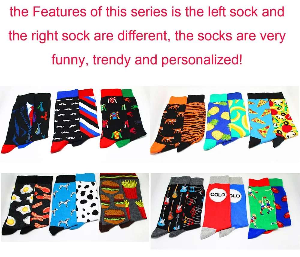 Мужские носки модные до колена с мультяшным рисунком хлопковые для скейтборда