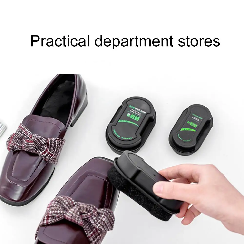 Двусторонняя Губка для обуви груша многофункциональный бесцветный воск уход за