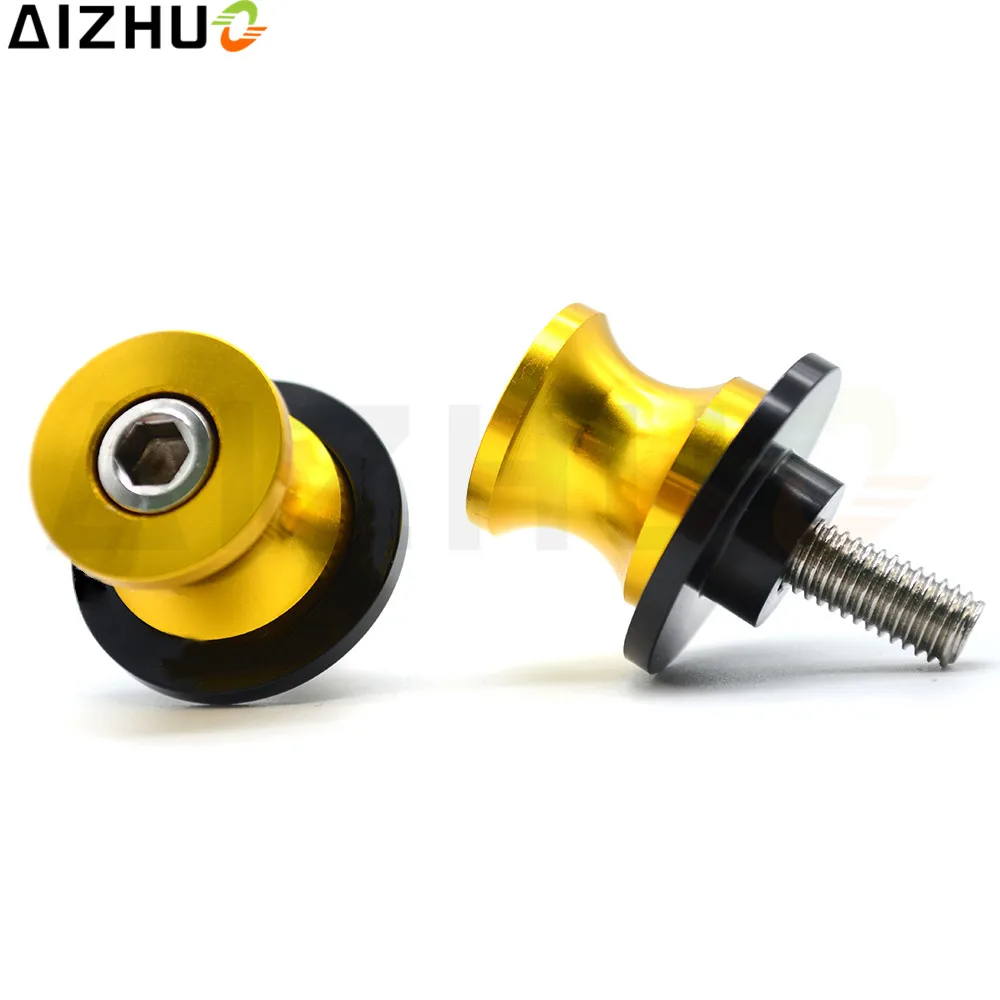 Для Yamaha YZF R1 R3 R6 R6S R25 FZ1 FZ6 FZ8 6 мм МОТОЦИКЛ маятник ползунок катушки ЧПУ Алюминий