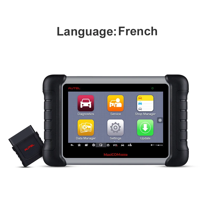 French autel MK808BT OBD2 сканер автомобильный диагностический инструмент функции EPB/IMMO/DPF/SAS/TMPS лучше, чем Запуск X431 для Audi - Цвет: French