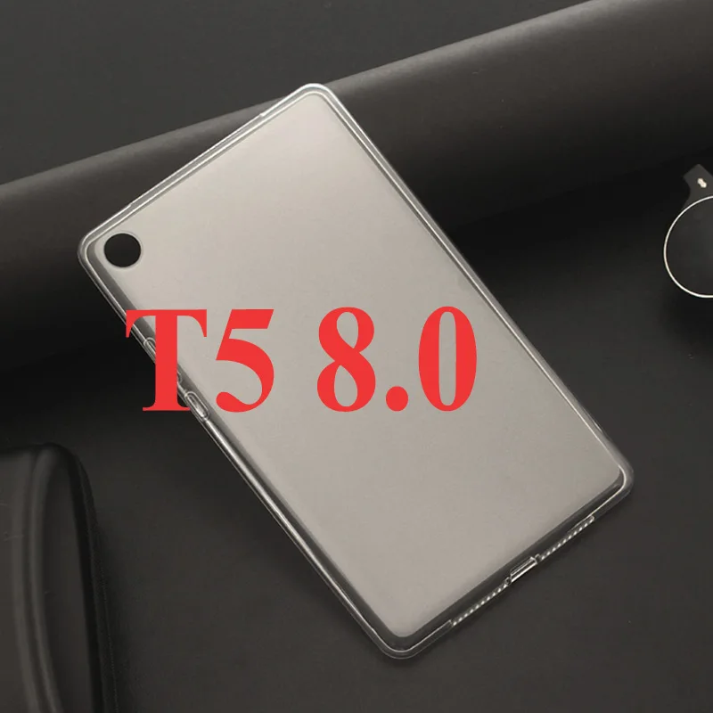 TPU Чехол для huawei MediaPad M5 lite 8 JDN2-W09/AL00 8 дюймов, мягкая задняя крышка из искусственной кожи, чехол для huawei m5 lite 8, Чехол+ пленка+ ручка - Цвет: TPU