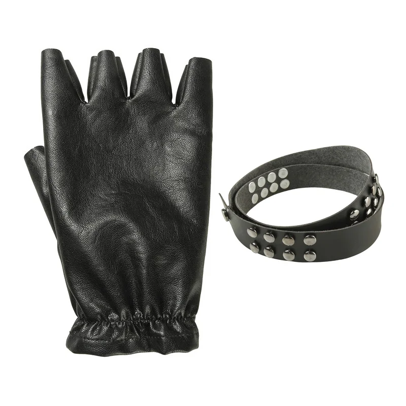 Gloves and Bracers Игра DMC 5 Vitale косплей костюм кожаная куртка таинственный человек модное пальто реквизит для взрослых мужчин Хэллоуин Карнавал Наряд на заказ - Цвет: Gloves and Bracers