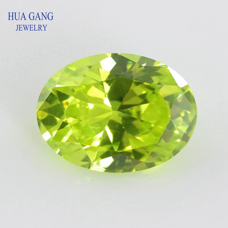 

Size 2x3~15x20mm Oval Shape Cut 5A Apple Green CZ Stone Synthetic Gems Cubic Zirconia For Jewelry Wholesale Free Shipping