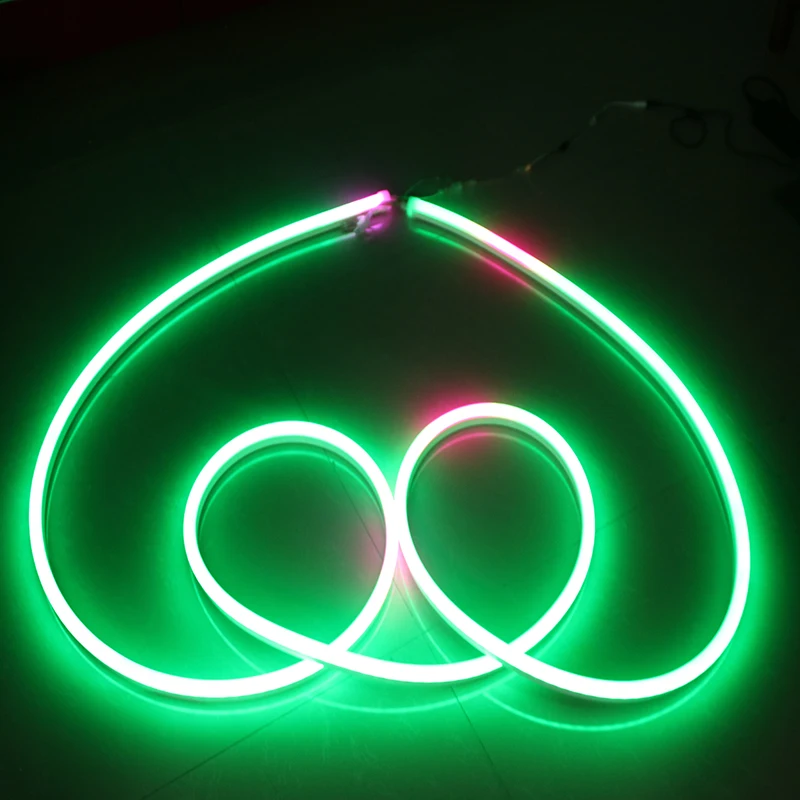 Светодиодная неоновая лампа 12В/220В/110В RGB 5050 SMD 600 светодиодов/м водонепроницаемая