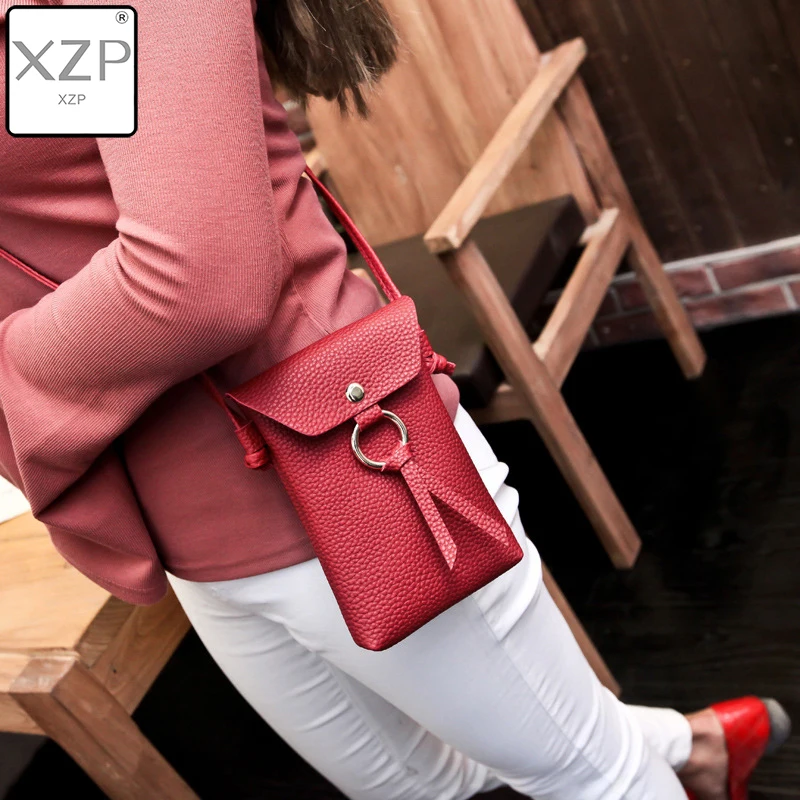 XZP винтажные Мини сумки через плечо для женщин сумка мессенджер телефона