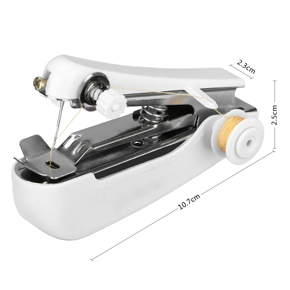 Портативная швейная мини-машинка портативная беспроводная ручная для шитья