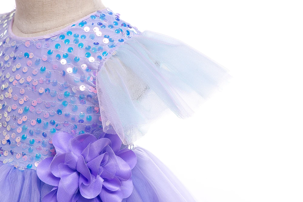 Новые детские платья для девочек; летнее платье принцессы; vestido infantil; платье для девочек; Свадебный костюм с цветами для От 1 до 5 лет; одежда для детей