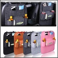 universal car storage bag back seat organizer box felt covers backseat holder multi pockets container stowing tidying styling