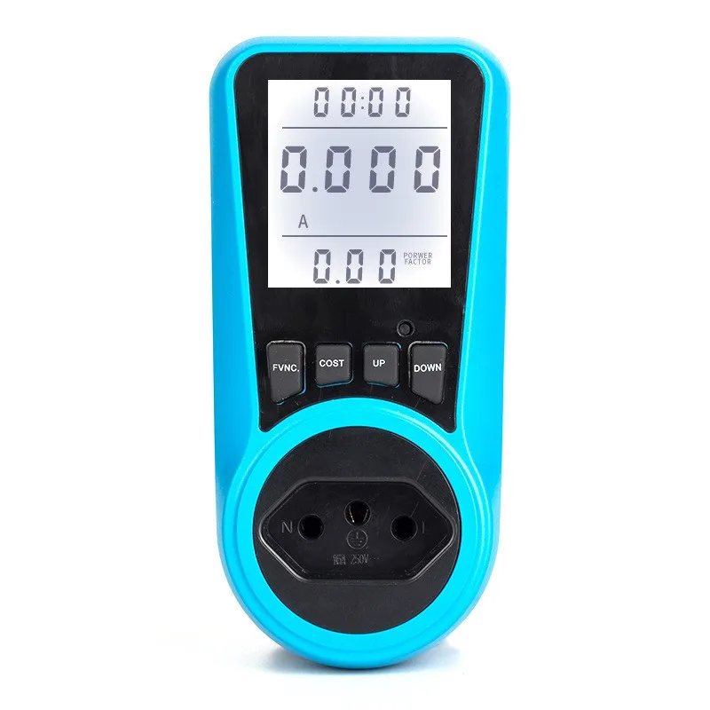 Brazilian Backlight Power Metering Socket Electric Monitor Intelligent Billing Meter | Инструменты