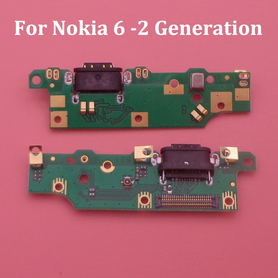 USB порт для зарядки док разъем плата гибкий кабель с микрофоном Nokia 3 2 5 6 7 Plus X5 X6