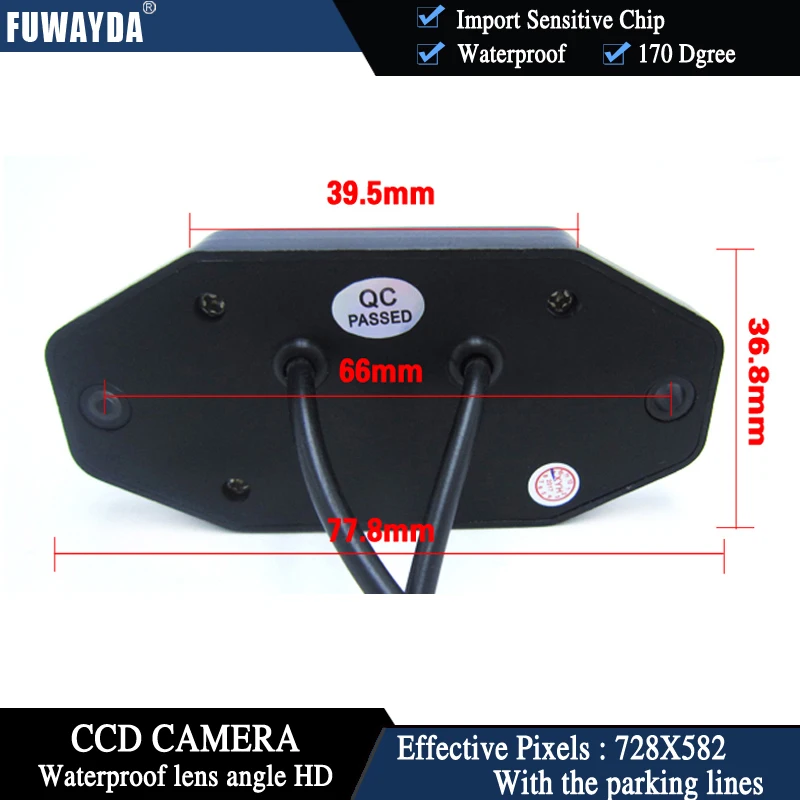 Автомобильная камера заднего вида FUWAYDA CCD HD 4 3 дюймов зеркало парковочный монитор