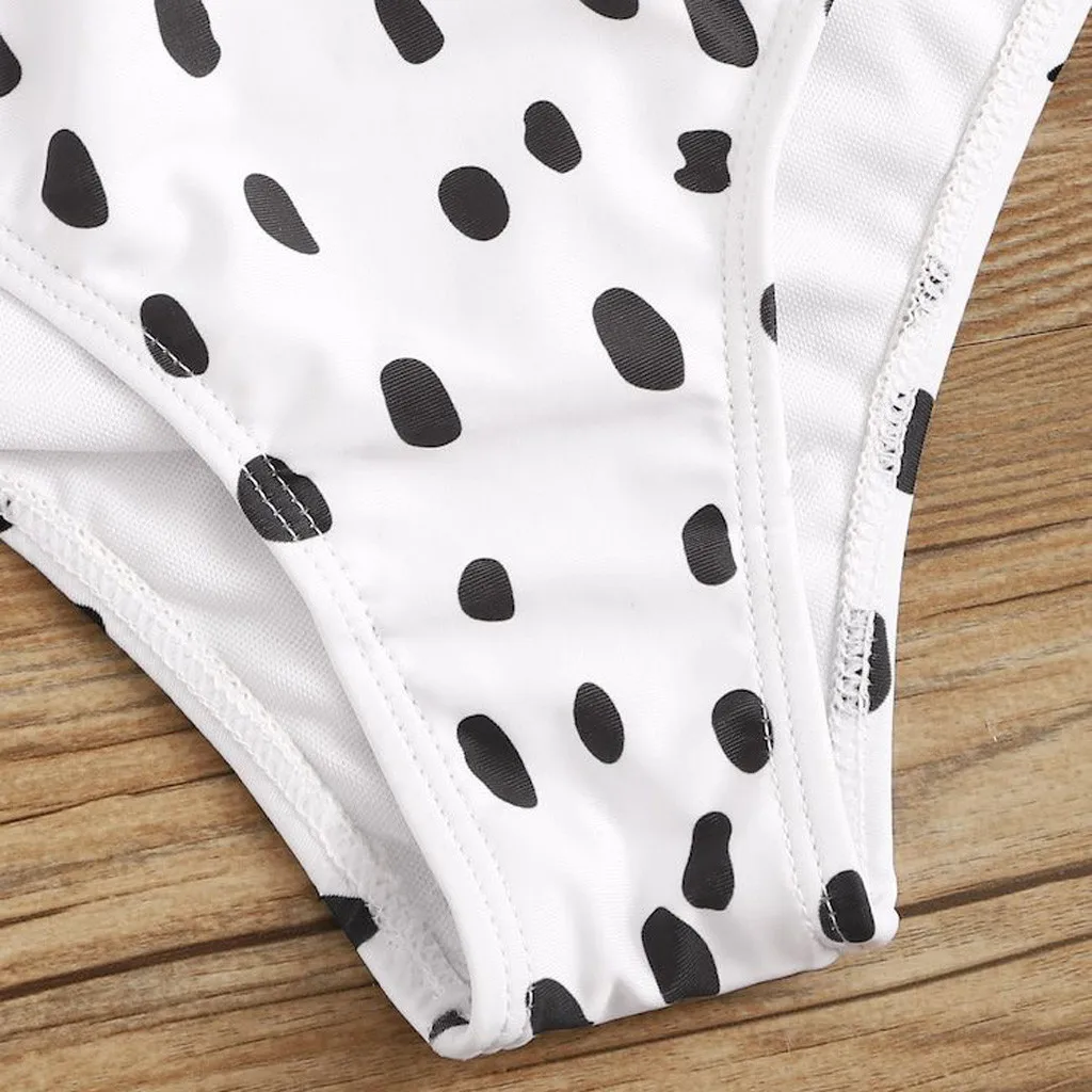 Купальник женский из двух предметов укороченный топ с узлом спереди купальник