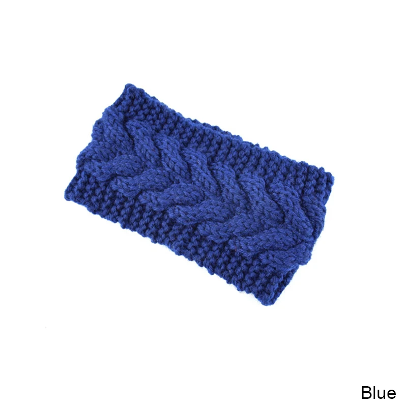 Женские зимние шапки, модные зимние вязанные шапочки Skullies Beanies, аксессуары для волос - Цвет: blue