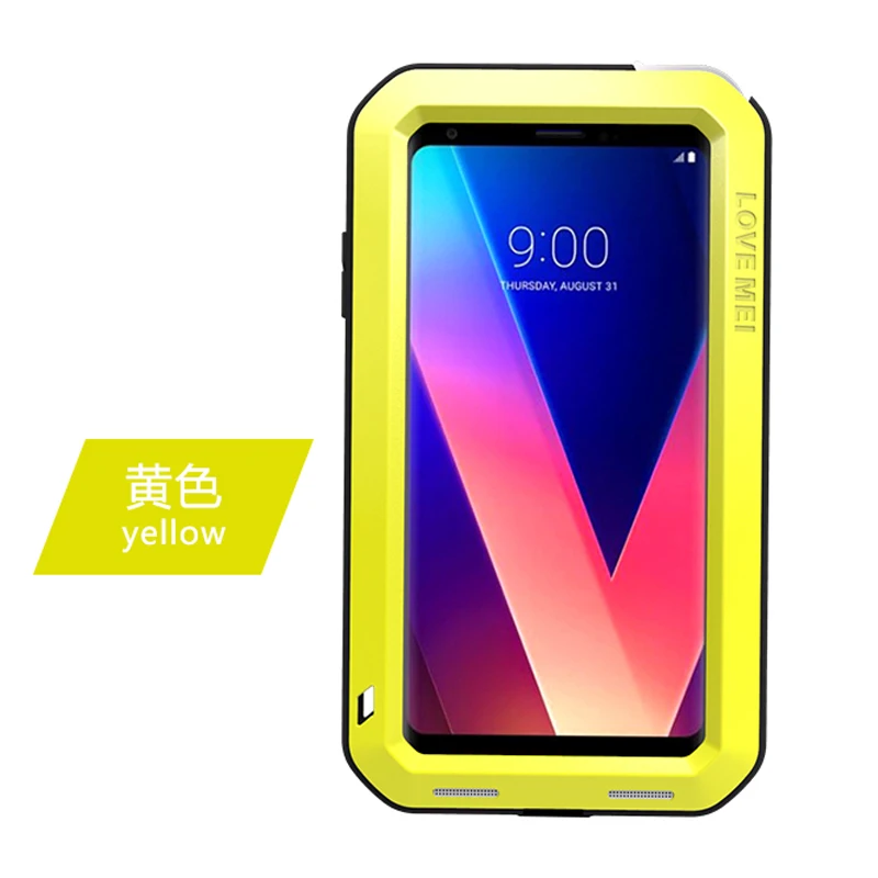 Алюминиевый металлический чехол для LG V30 ударопрочный полный корпус