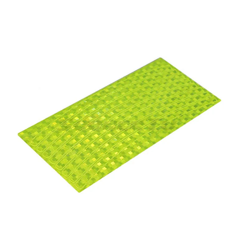 AQQ Bicycle reflector Fluorescent MTB Bike Bicycle Sticker Cycling Wheel Rim Reflective Stickers Decal Accessories - Цвет: Yellow