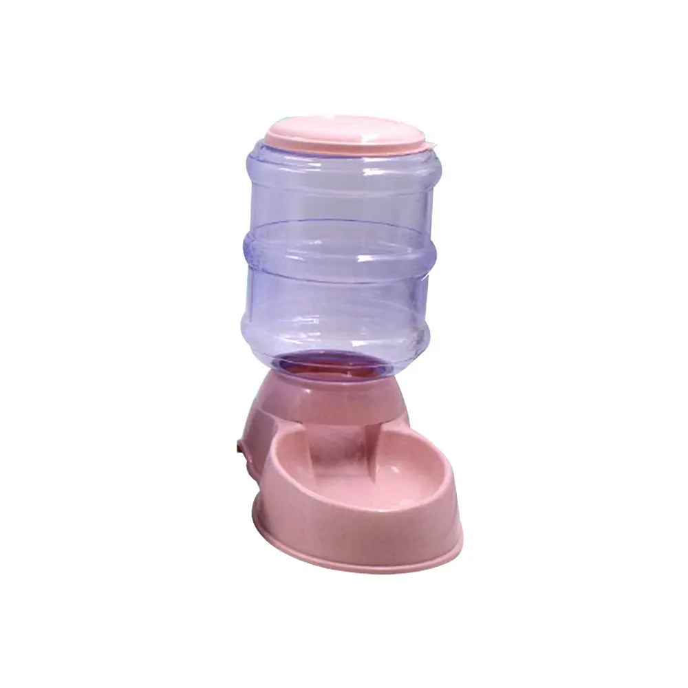 Light Pink Feeder Pet автоматический диспенсер для воды 3.5L гравитационный питатель для домашних животных водонагреватель для кошек Миска Для Кормления Собаки питьевая вода/автоматическая Feediing - Цвет: Light Pink Feeder