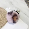 16 Модные корейские женские милые разноцветные Галстуки для волос, Модный мягкий искусственный кроличий мех, эластичная одежда для катания волос, женские аксессуары для волос, веревка для волос - Цвет: 16