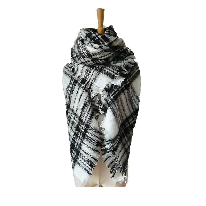 Зимний шарф za высокого качества унисекс акриловые базовые шали женские шарфы