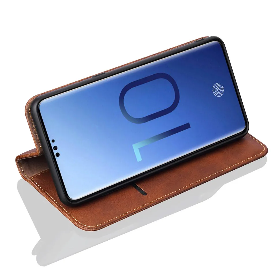 Кожаный флип чехол в стиле ретро для Samsung Galaxy S10 Plus Lite роскошный бумажник с