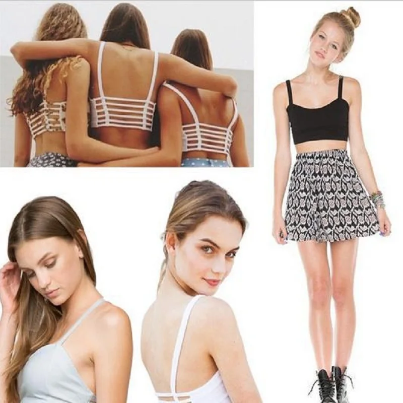 Женский укороченный топ на бретельках Летний Пляжный жилет с вырезами